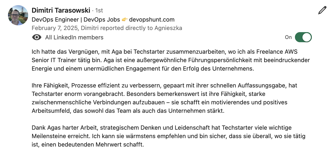Testimonial naga operations