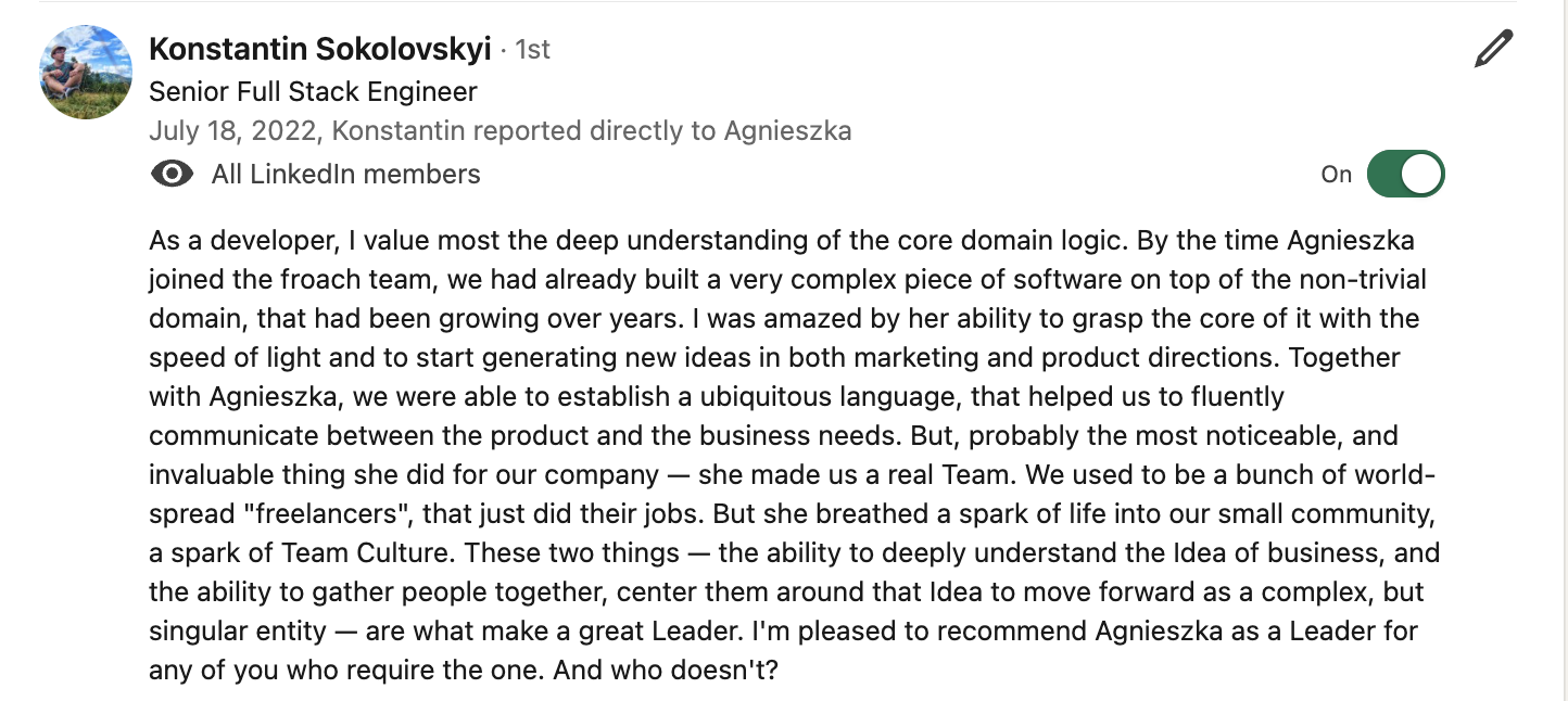 Testimonial naga operations